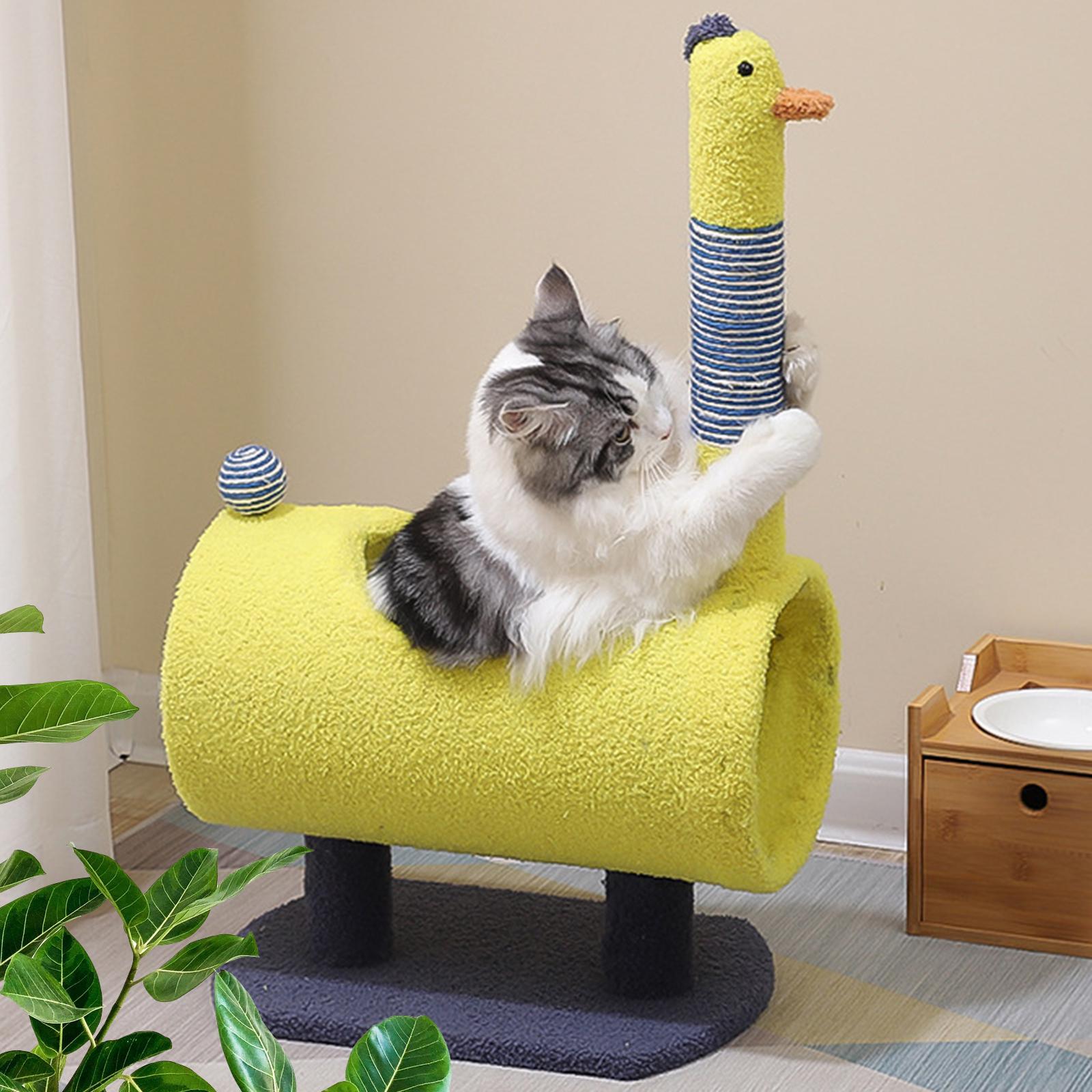 Plush Cat Climbing Cat Interactive Toys Stable Base Durable