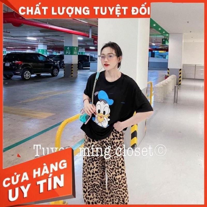 Áo Phông Tay Lỡ, Vịt BaBy ,Áo Thun Form Thụng Dấu Quần