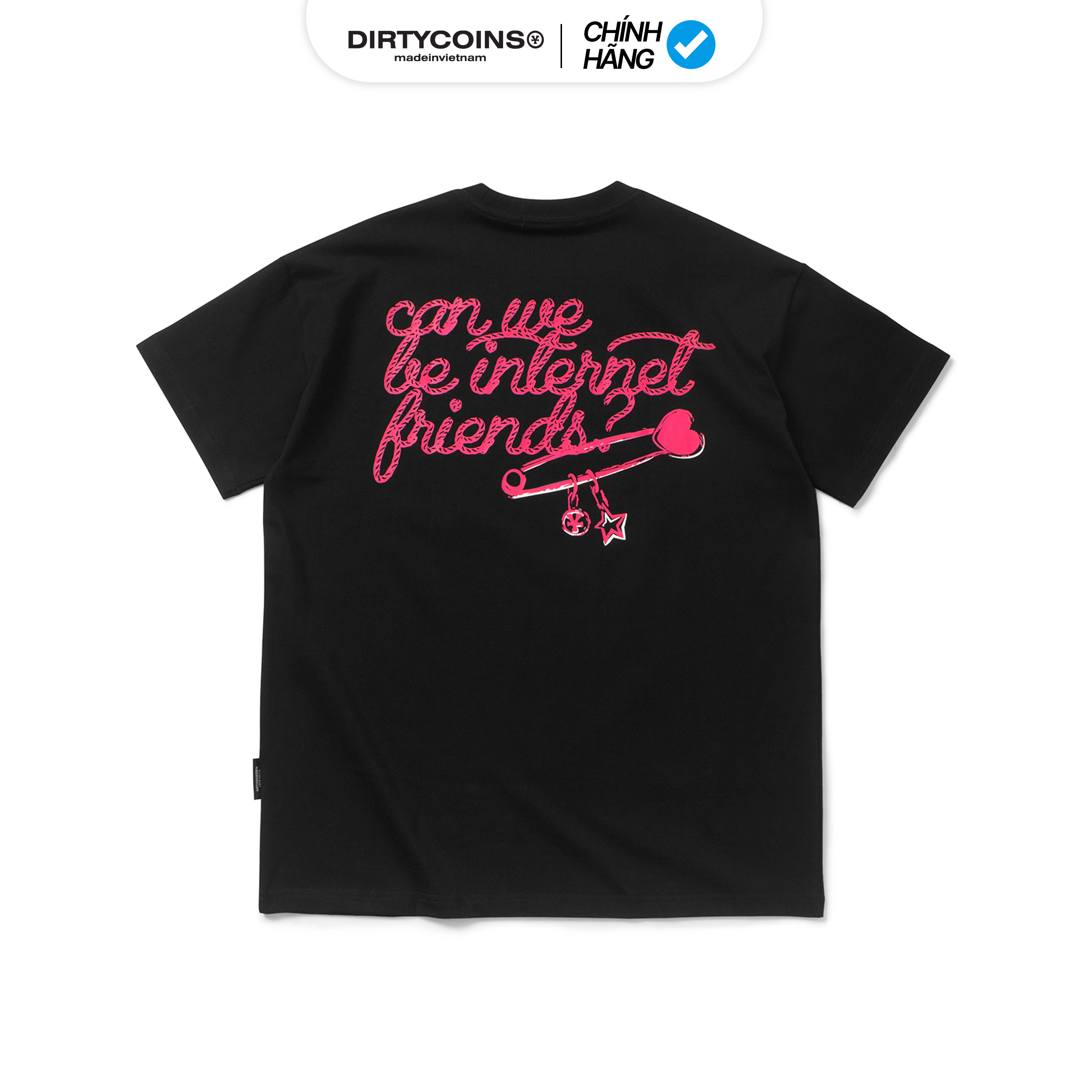 Áo Thun DirtyCoins Internet Friends Relaxed T-shirt - Black