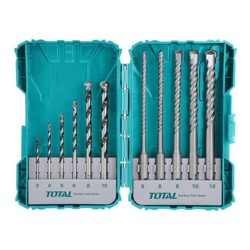 BỘ 11 MŨI KHOAN BÚA VÀ KHOAN BÊ TÔNG TOTAL TACSDL31101 - HÀNG CHÍNH HÃNG