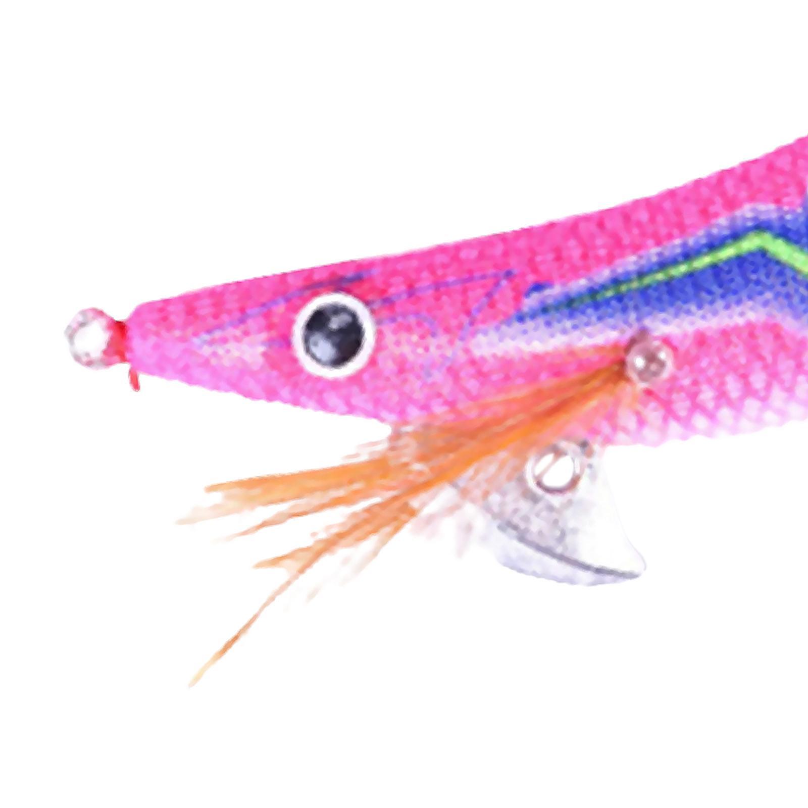 Luminous Squid Jig Hooks, Fishing Hook, Night Fishing Tackle 12cm Artificial Squid Jig Lures Fluorescent Durable Luminous Lure, Squid Lures