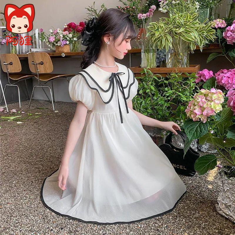 DONGSHOP HOT Bealy cô gái mùa hè váy 2023 Hàn Quốc thời trang trẻ em váy mùa hè cô gái váy công chúa