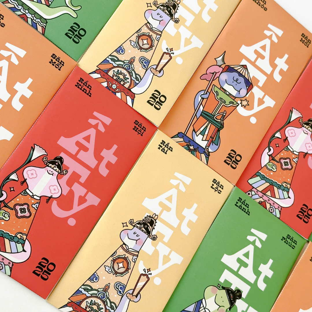 Bao lì xì tết 2025 set lì xì dài phiên bản Rắn năm Ất Tỵ Crabit