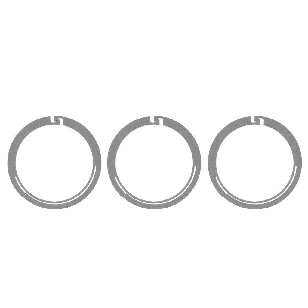 3pcs Titanium Round Carabiners Keychain Snap Hook Buckle Clip