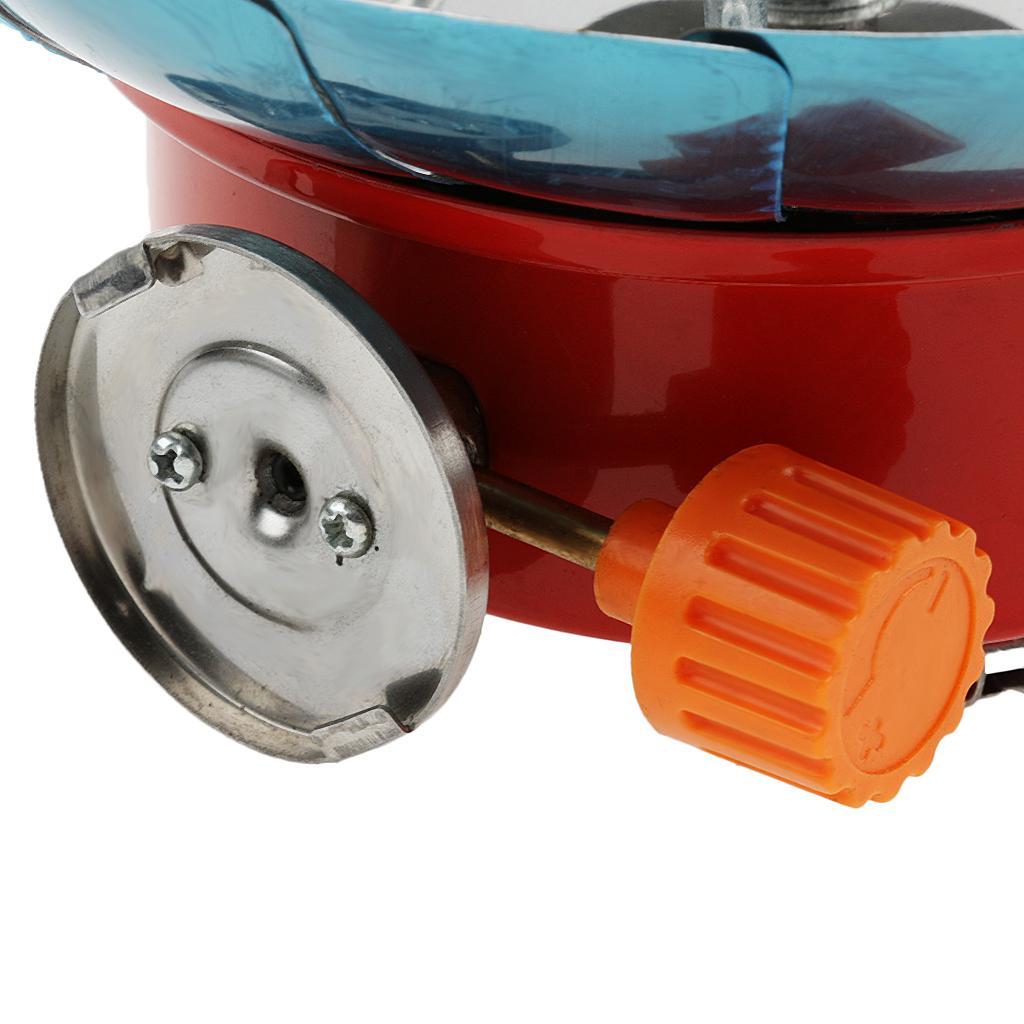 Portable Outdoor Stoves Camping Hiking Cooking Picnic BBQ Gas Burner Stove Stainless Steel Windproof