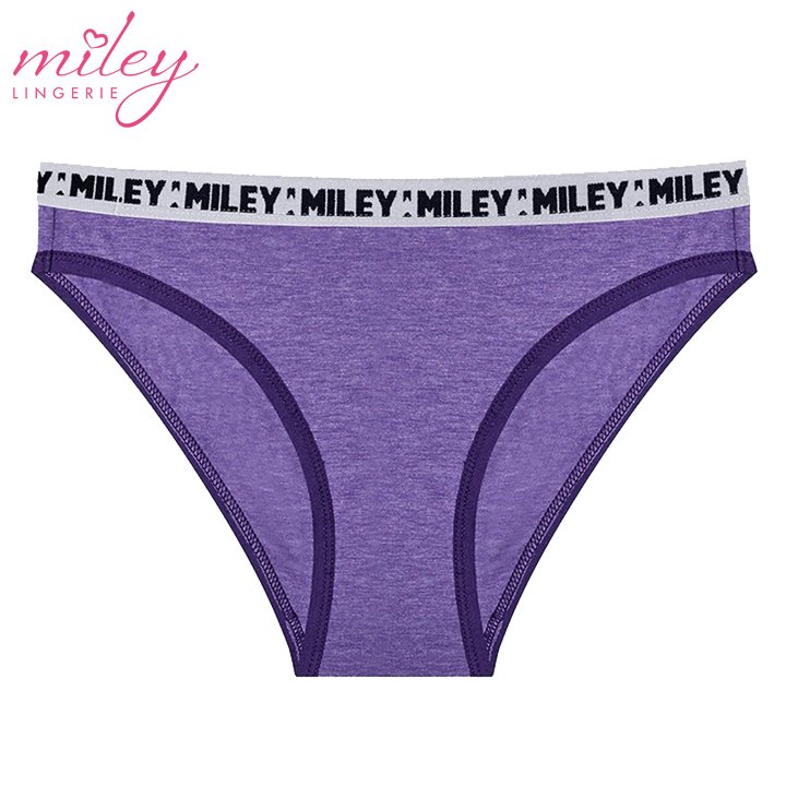 Combo 3 Quần Lót Nữ Melange Sporty Chic Miley Lingerie - Màu Xanh Đen, Trắng Kem, Tím FCB0100-0200-1000