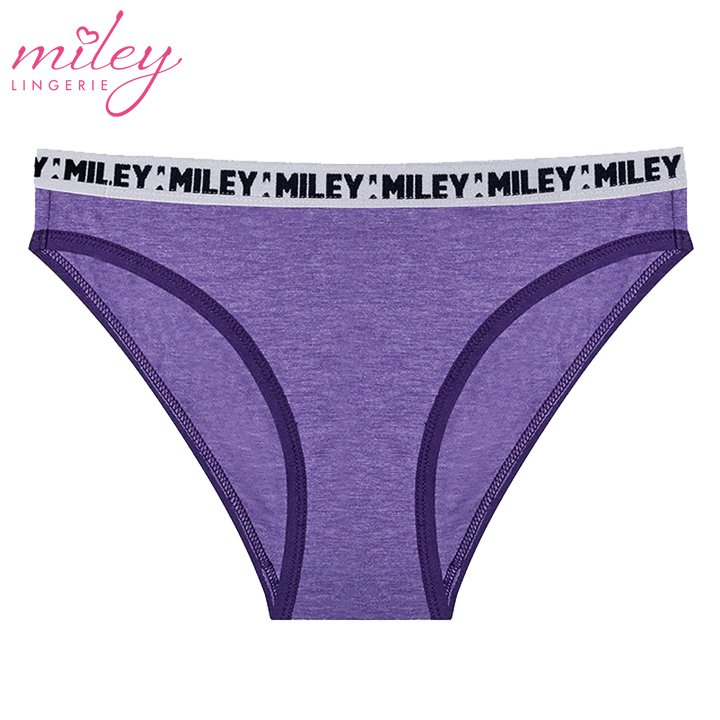 Combo 3 Quần Lót Nữ Melange Sporty Chic Miley Lingerie - Màu Xanh Đen, Trắng Kem, Tím FCB0100-0200-1000