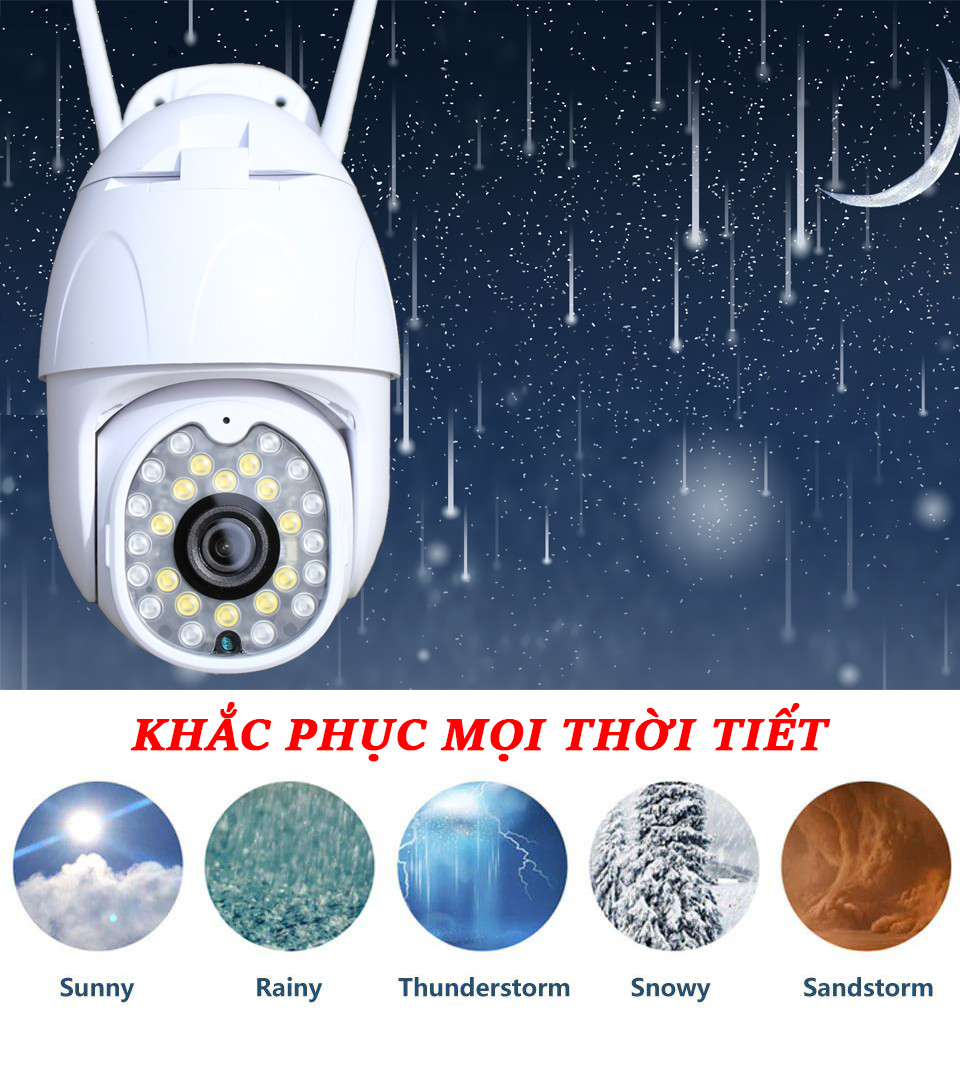 Camera ip Wifi Yoosee Ngoài Trời 26 Led Chuẩn 1080P, Mẫu mới 2021- Hàng Nhập Khẩu