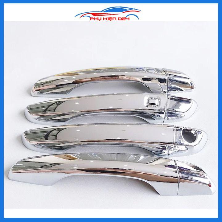 Ốp tay hõm Elantra 2016-2017-2018-2019-2020-2021 vân carbon, mạ crom chống trầy bảo vệ cửa xe ô tô
