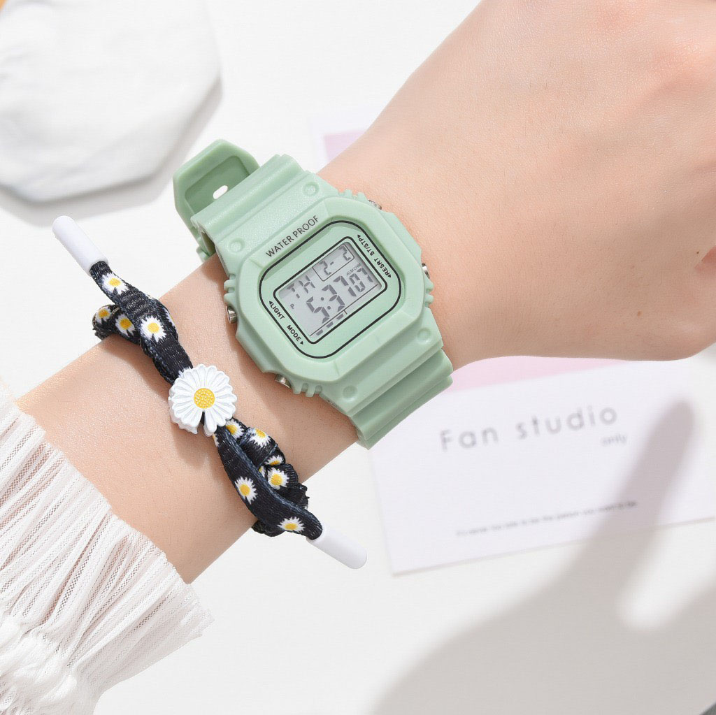 Đồng hồ dây cao su Hoa Cúc full chức năng DH106 cực hót