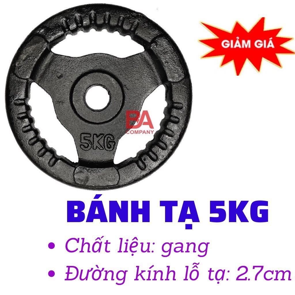 Combo 50Kg miếng tạ gang phi 27/ Combo 50kg bánh tạ gang phi 27