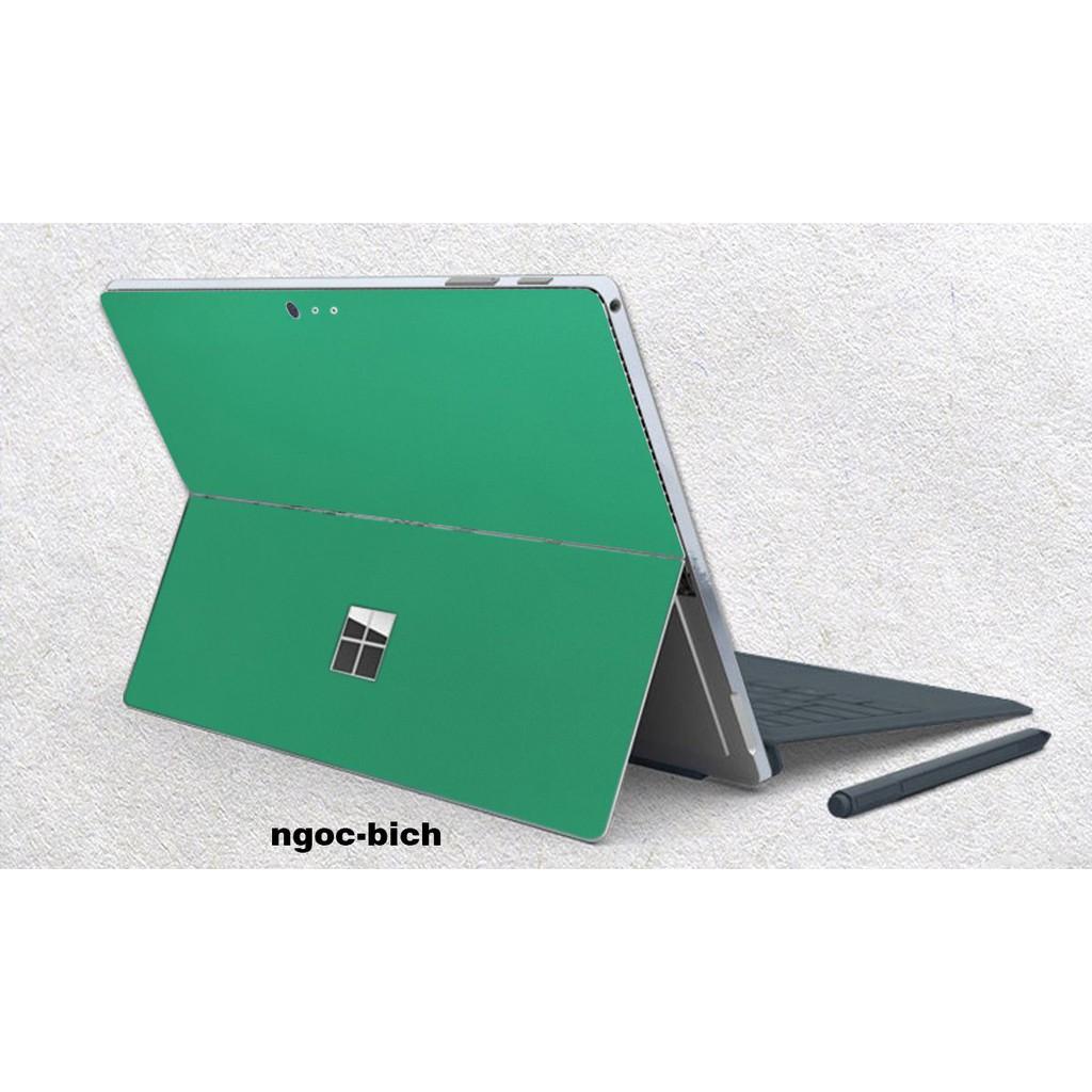 Skin dán Aluminum Chrome xanh ngọc bích cho Surface 3 2015; Go, Go 2, Go 3; Pro 2 3 4 5 6 7 8 X