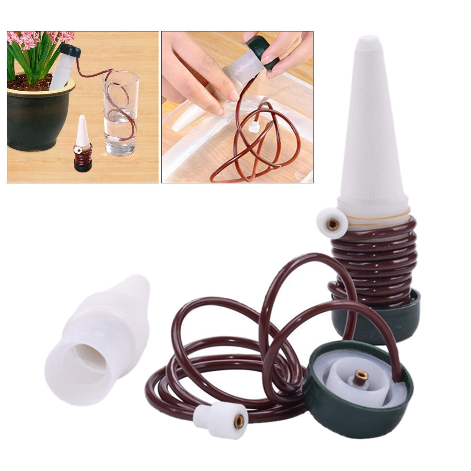2x Plant Watering Stakes Automatic Drip Irrigation Garden Indoor Tool