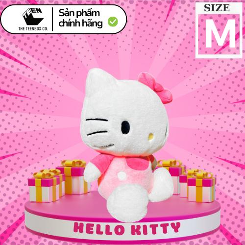 Gấu Bông Hello Kitty Size M Cho Bé Cao Cấp, Thú bông hello kitty cho bé, Gấu Bông Mềm Mịn Size 30cm, Quà tặng đáng yêu - Sản phẩm chính hãng, Phân phối bởi Teenbox