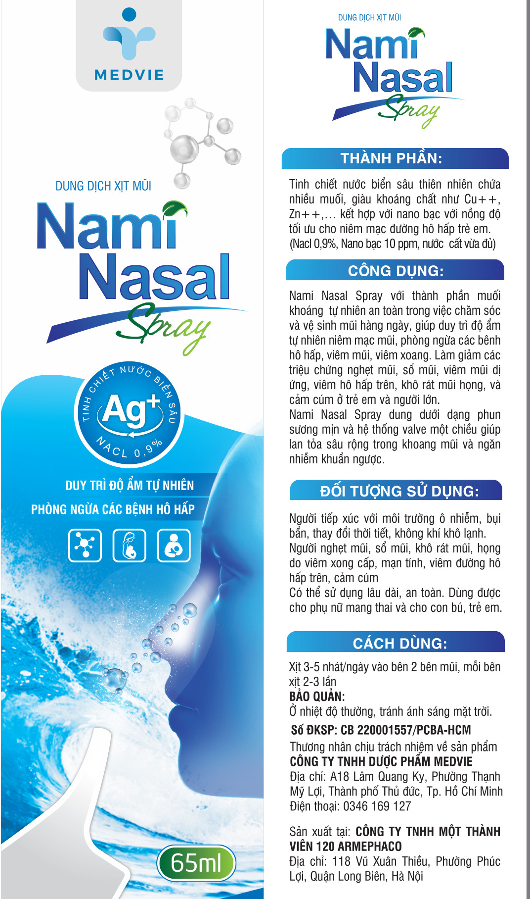 Dung dịch xịt mũi Nami Nasal Spray