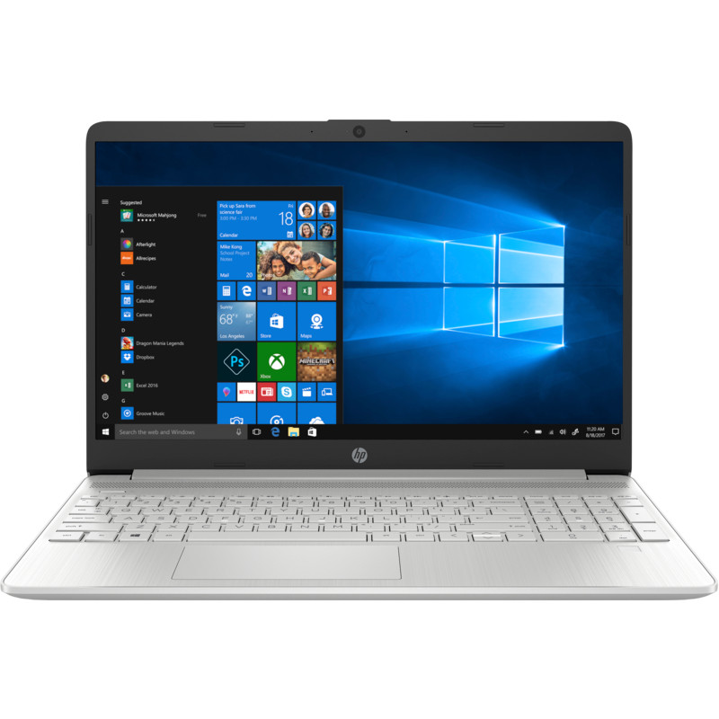 Laptop HP 15s-fq1017TU, Core i5-1035G1(1.00 GHz,6MB),4GB RAM,512GB SSD,Intel UHD Graphics,15.6&quot;HD,Wlan ac+BT,3cell,Win 10 Home 64,Silver_8VY69PA - Hàng Chính Hãng