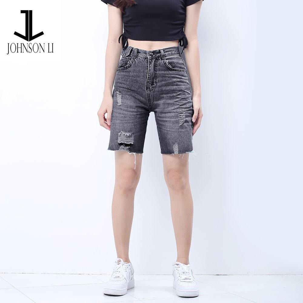 Quần jean lửng nữ JL JohnsonLi sịn sò , chất jean dày dặn, có 3 màu