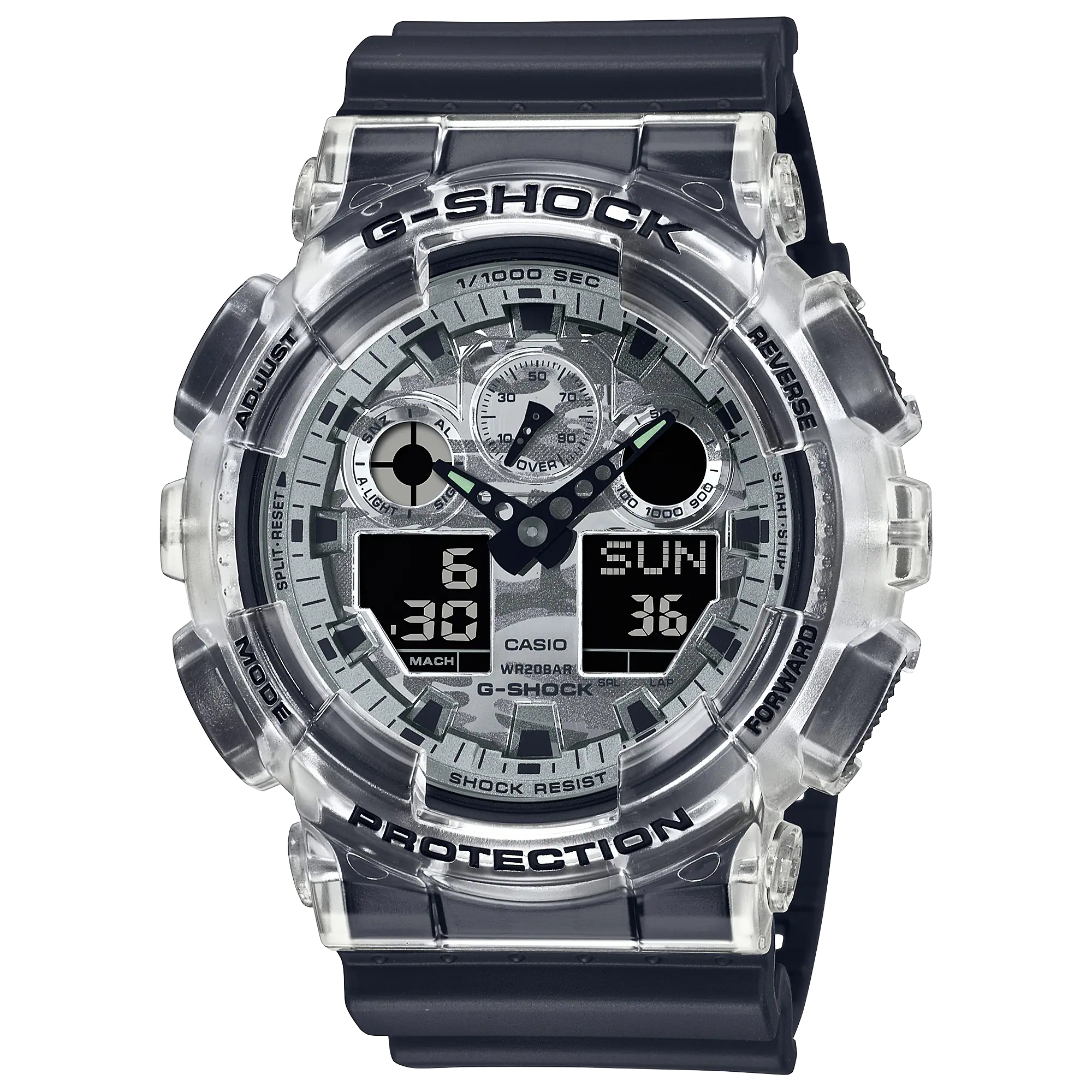 Đồng Hồ Casio G-Shock Nam Dây Nhựa GA-100SKC-1ADR