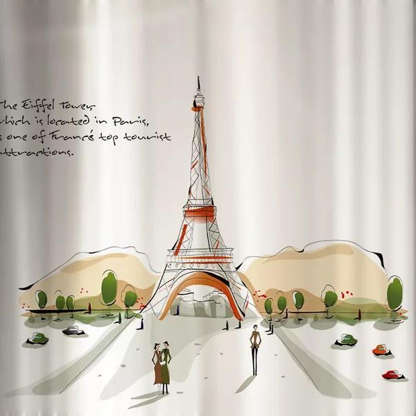 Decal trang trí kính cao cấp mẫu Tháp lớn