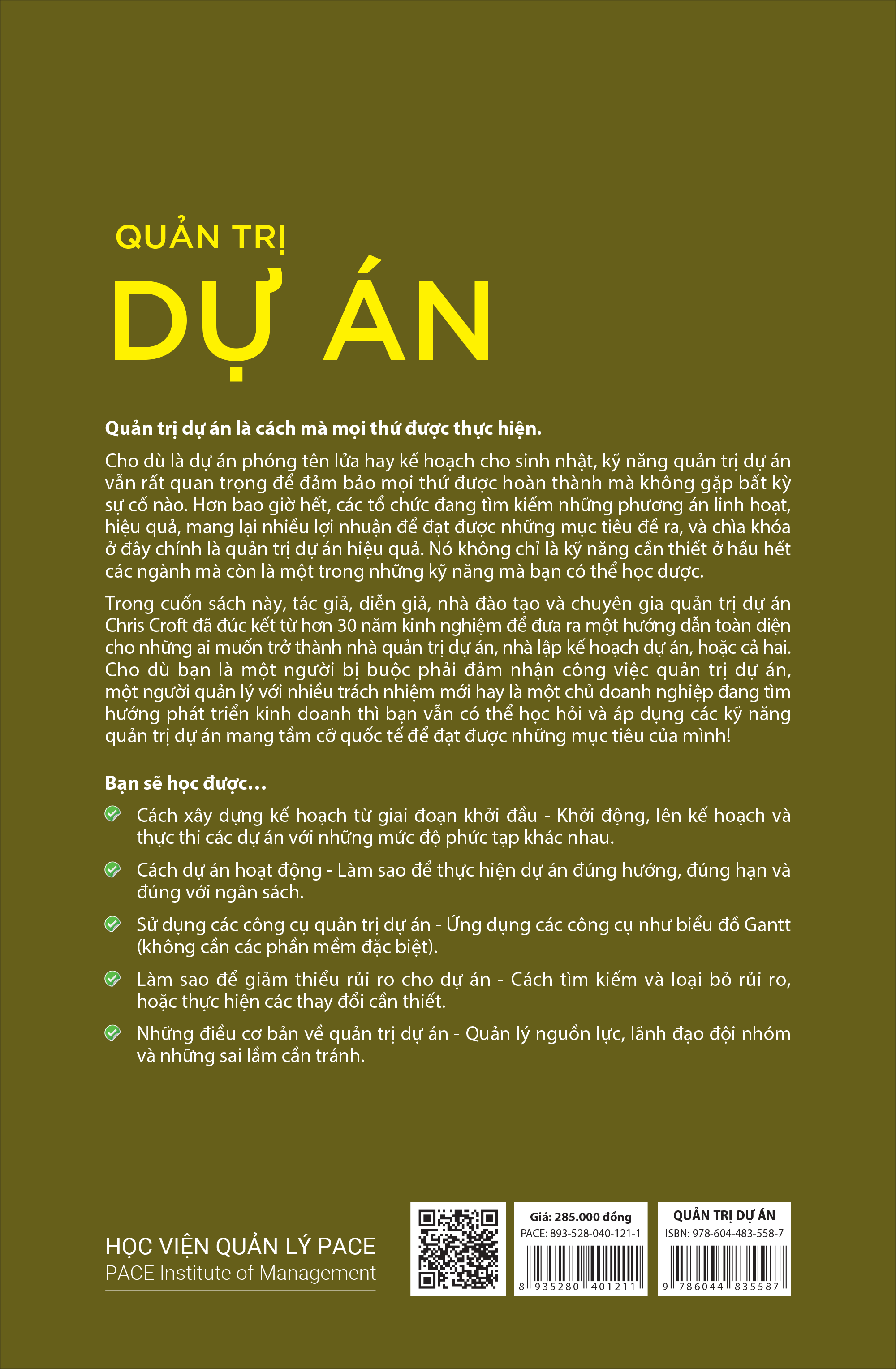 Quản Trị Dự Án (Project Management QuickStart Guide) - Chris Croft - PACE Books
