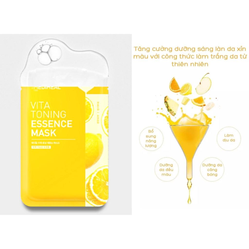 Mặt Nạ Mediheal Vita Toning Essence Mask Dưỡng Trắng Da, Mờ Thâm Nám 20ml