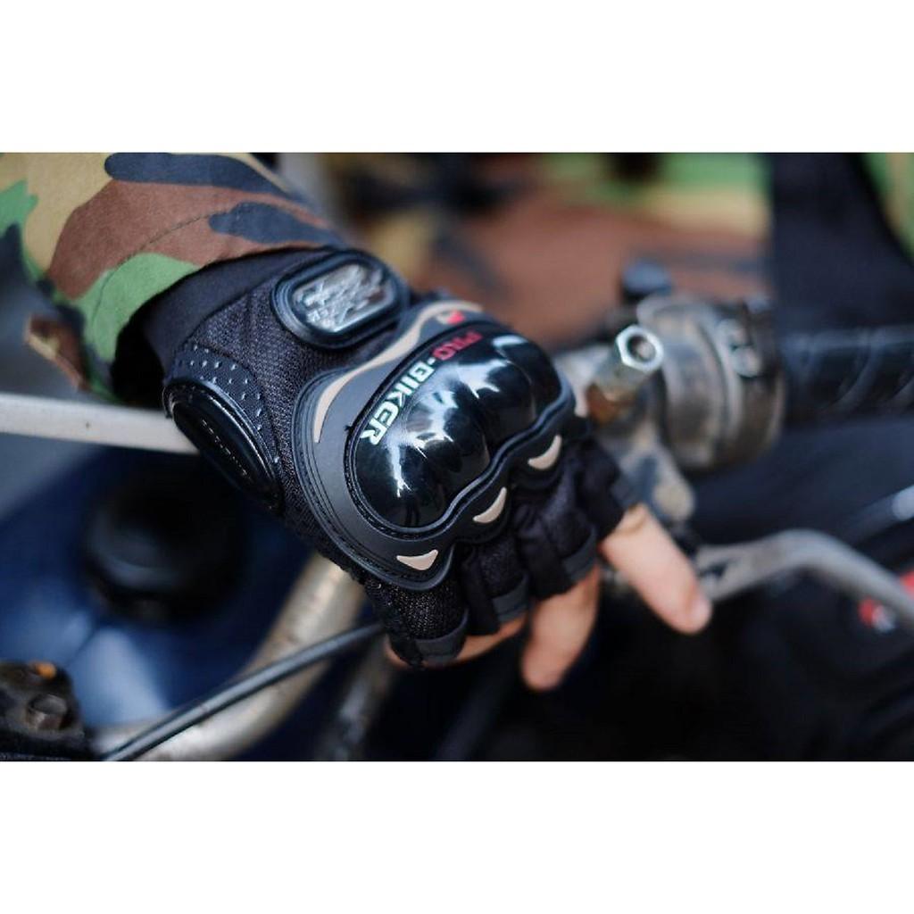 Găng tay cụt ngón có gù bảo vệ - XXL: 80-85kg