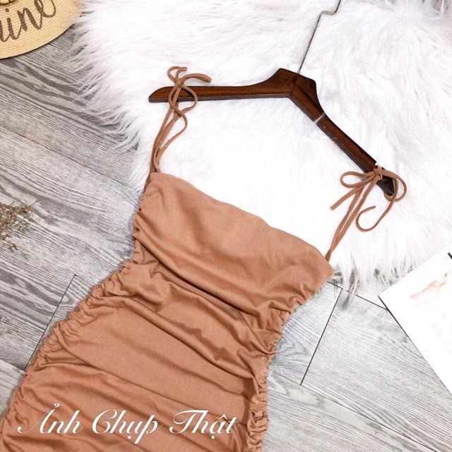 Đầm body 2 dây nhúng