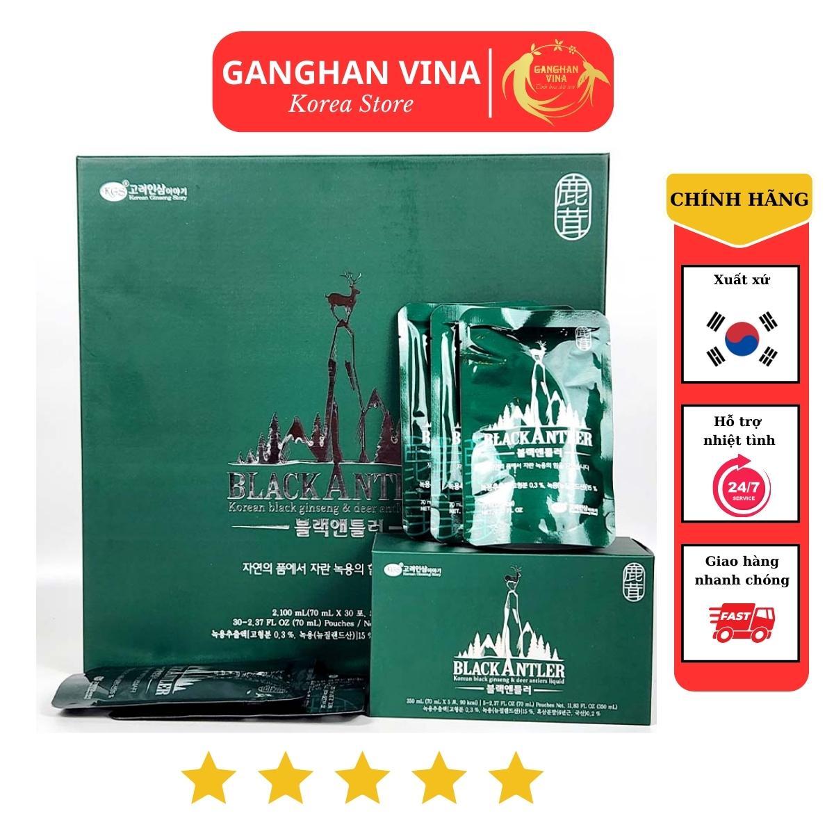 Chiết Xuất Hắc Sâm Nhung Hươu KGS 2100ml (70ml x 30 gói)