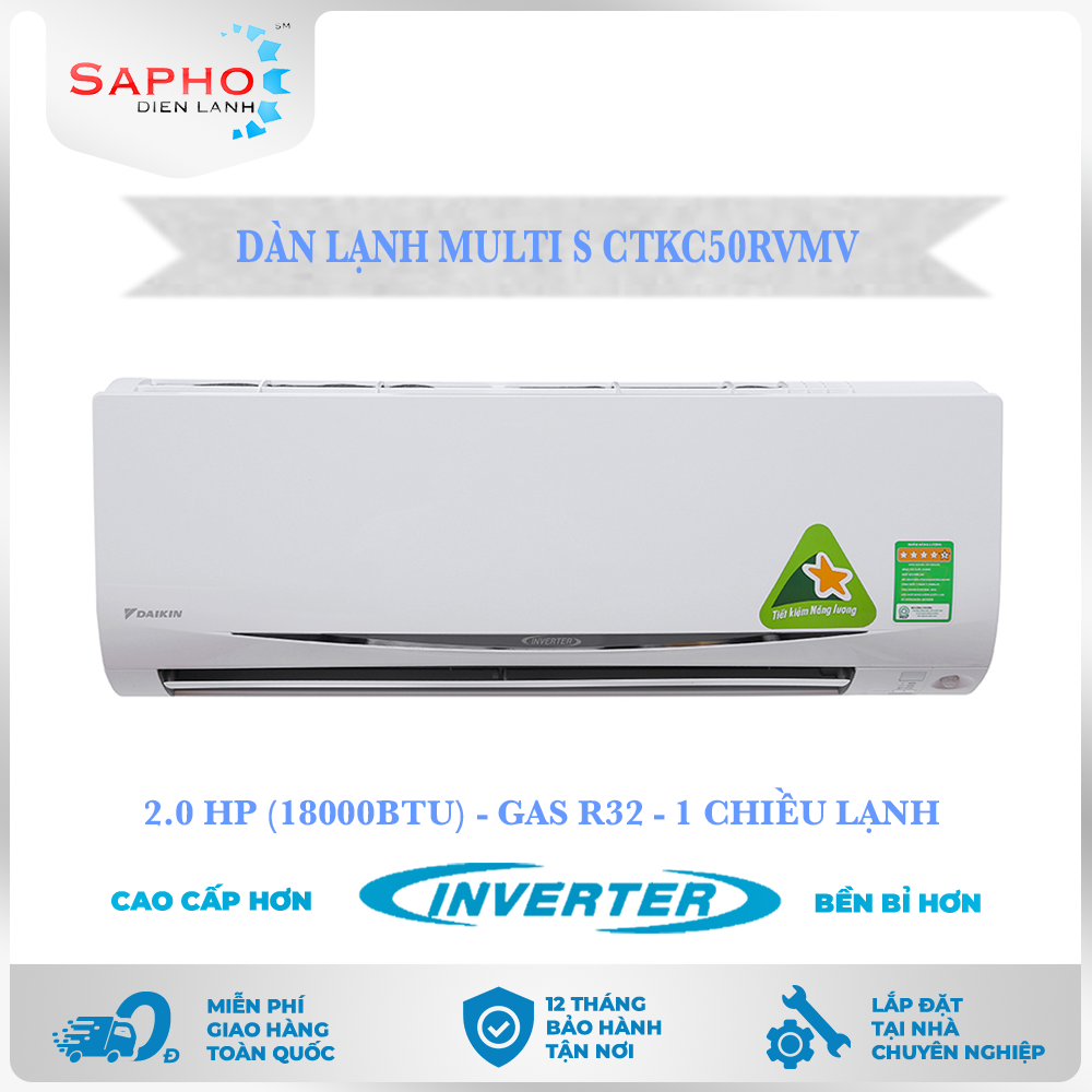 Dàn Lạnh CTKC25RVMV 1.0 HP Gas R32 Hệ Thống Máy Lạnh Điều Hòa Multi S Treo Tường Inverter Hàng Chính Hãng Giao Tại HCM