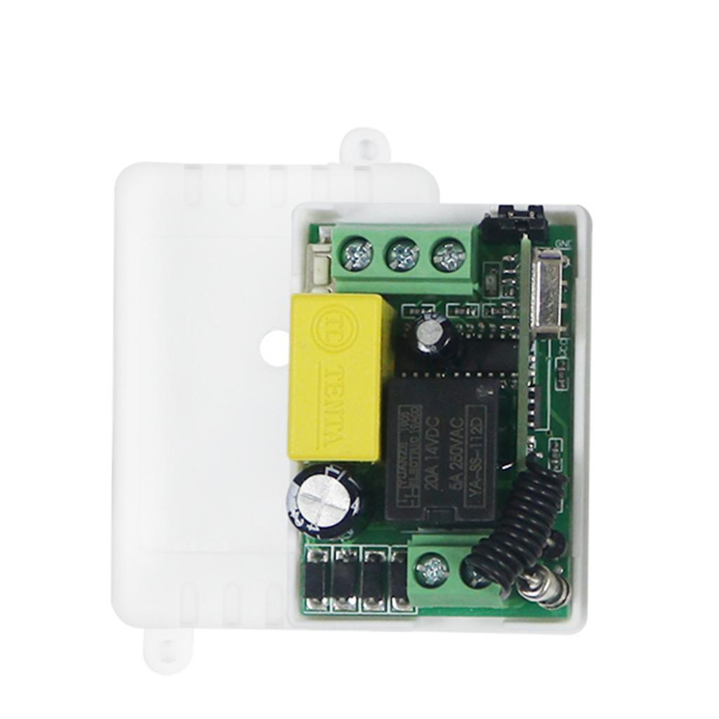DC 12V 1 Channel Remote Control Switch Control Wireless RF Relay 1 Receiver With 1 Transmitter L