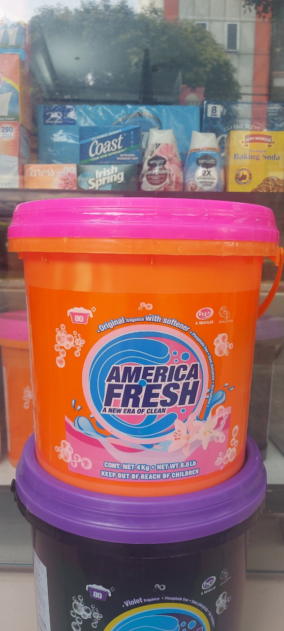 Thùng Bột giặt AMERICA FRESH Original 4kg