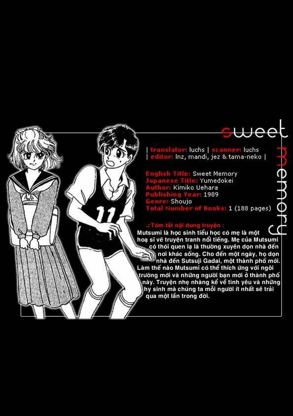 sweet memory chapter 1 1