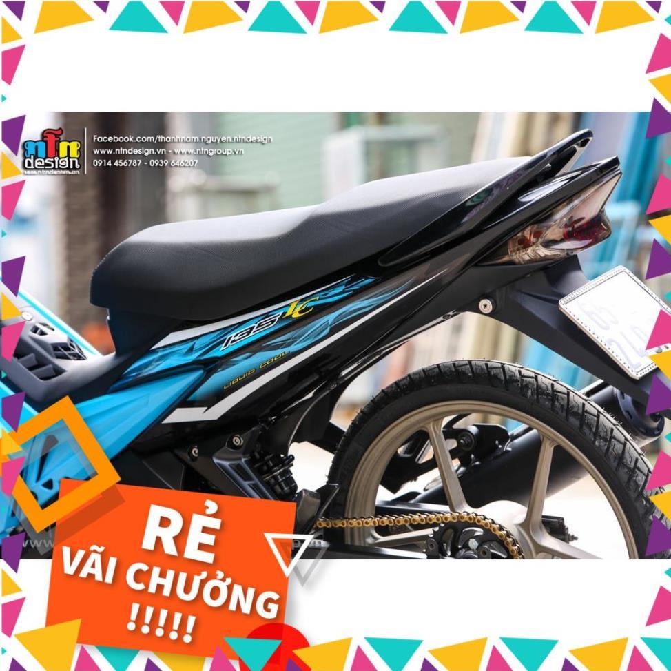 Tem Rời Exciter 2009 Mẫu Đen Xanh Ngọc Chữ LC