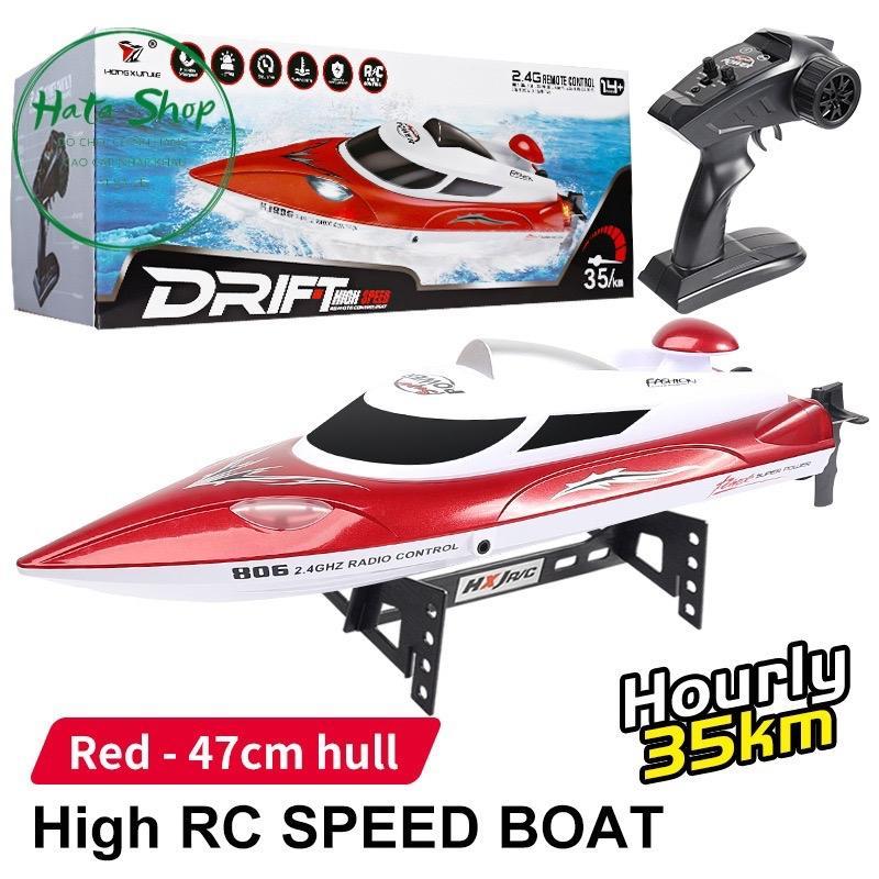 Tàu Cano điều khiển từ xa FT009 siêu tốc cano Racing Boat RC 2.4GHZ Radio Control High Speed tốc độ 30km/h