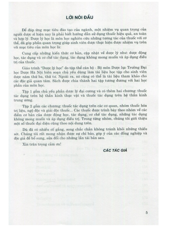 Sách - Dược lý học tập 2 (Y)