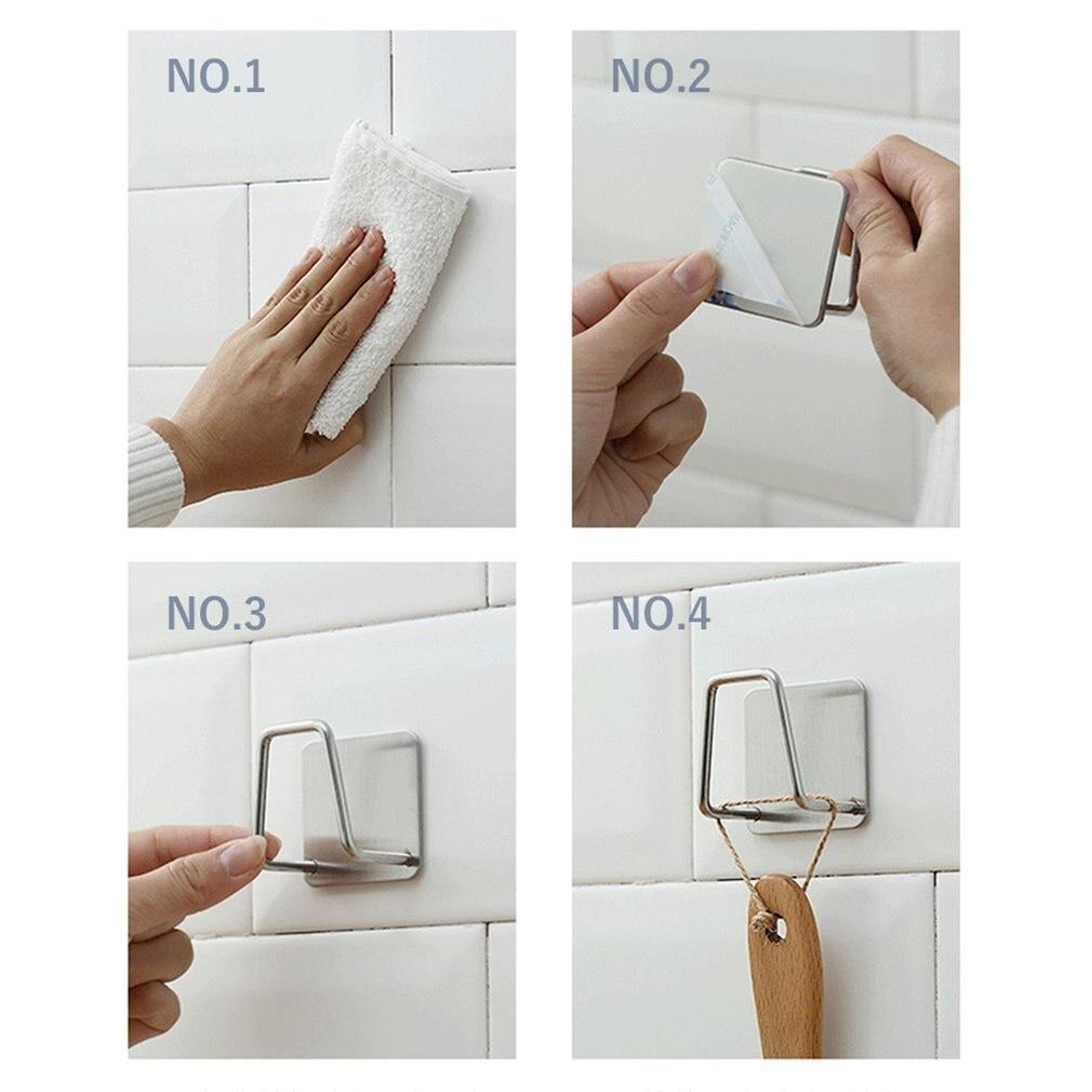 Kitchen Stainless Steel Sponges Holder Self Adhesive Sink Sponges Drain Drying Rack Kitchen Sink Accessories storage Organizer