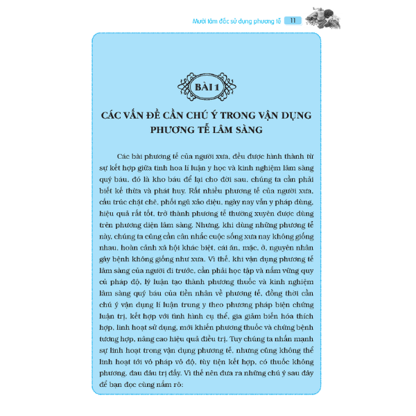 Sách Cẩm Nang Phương Tễ (Mười Tâm Đắc Sử Dụng Phương Tễ)