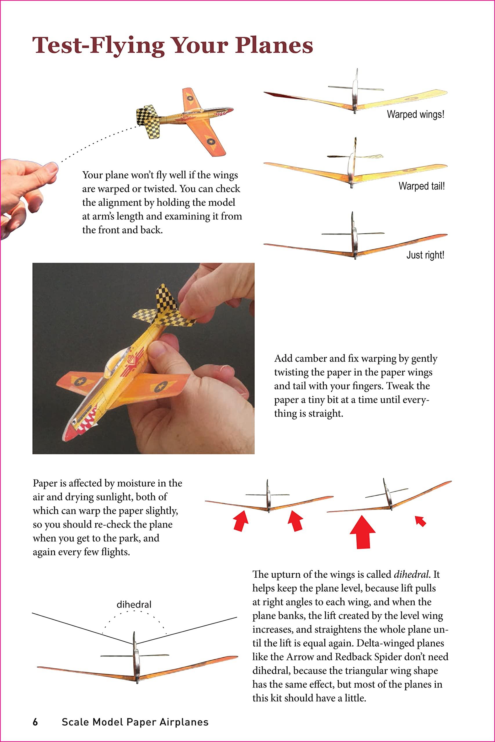 Scale Model Paper Airplanes Kit: Iconic Planes That Really Fly! Slingshot Launcher Included