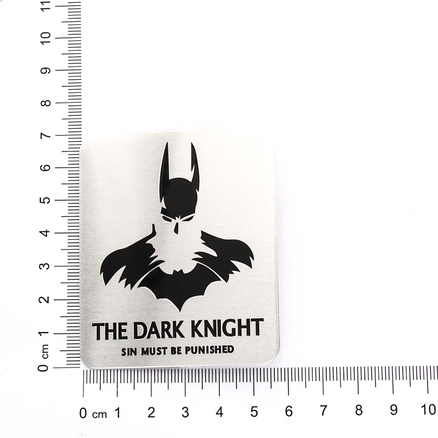 Batman The Dark Knight hình vuông - Sticker hình dán metal kim loại