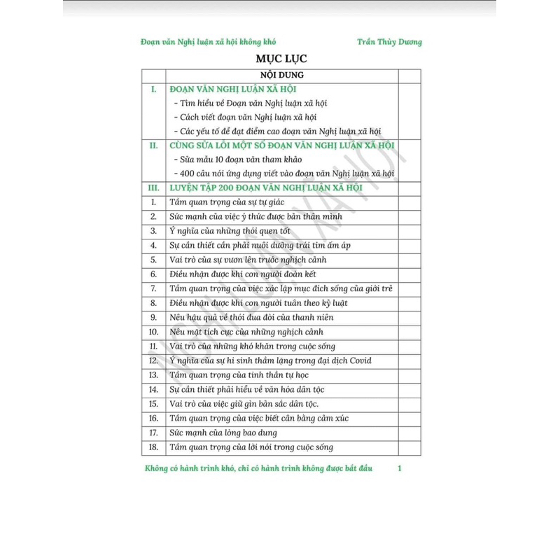 Sách - Viết Đoạn Văn Nghị Luận Xã Hội Không Khó