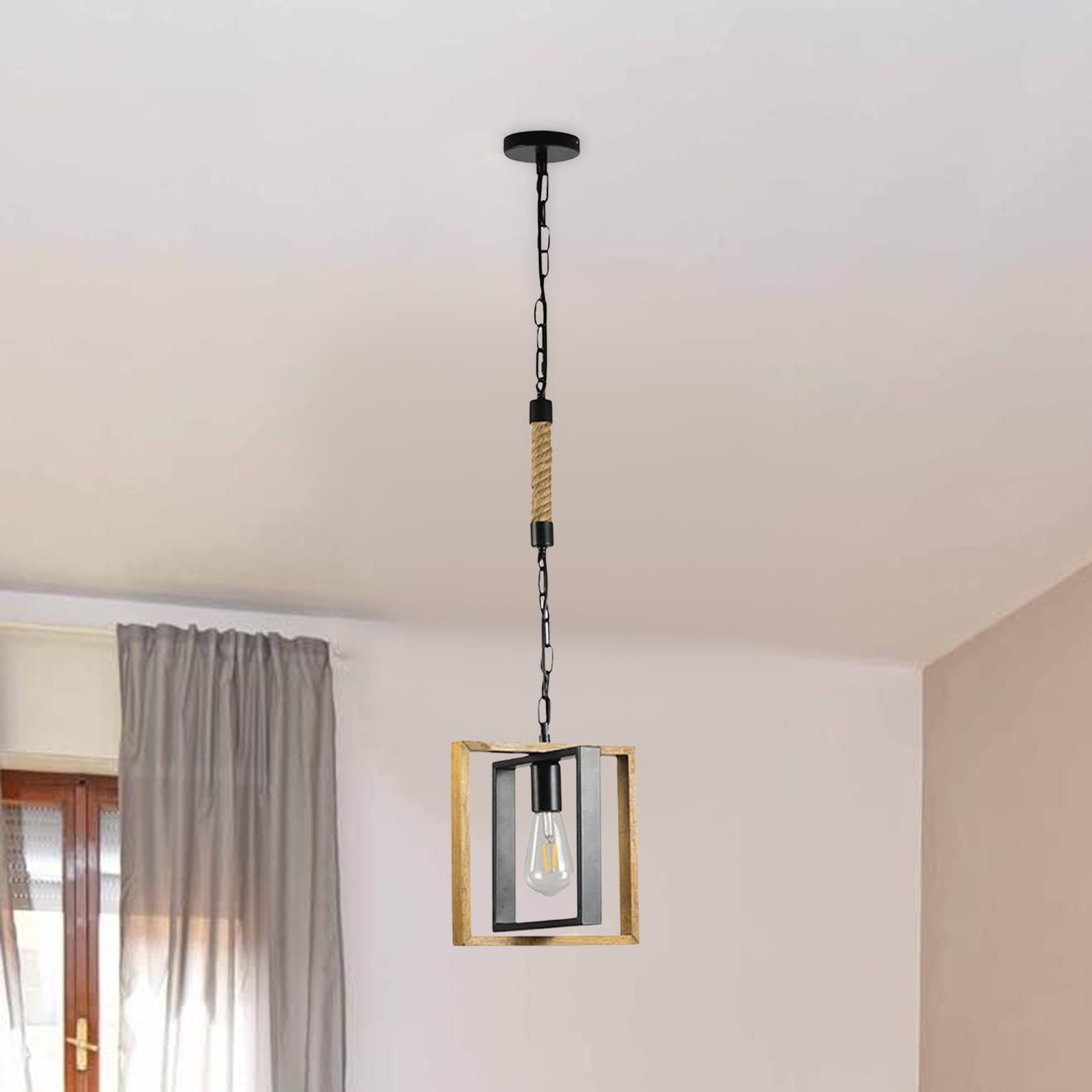 Retro Style Pendant Light Ceiling Lamp Adjustable Lighting for Loft Hallway