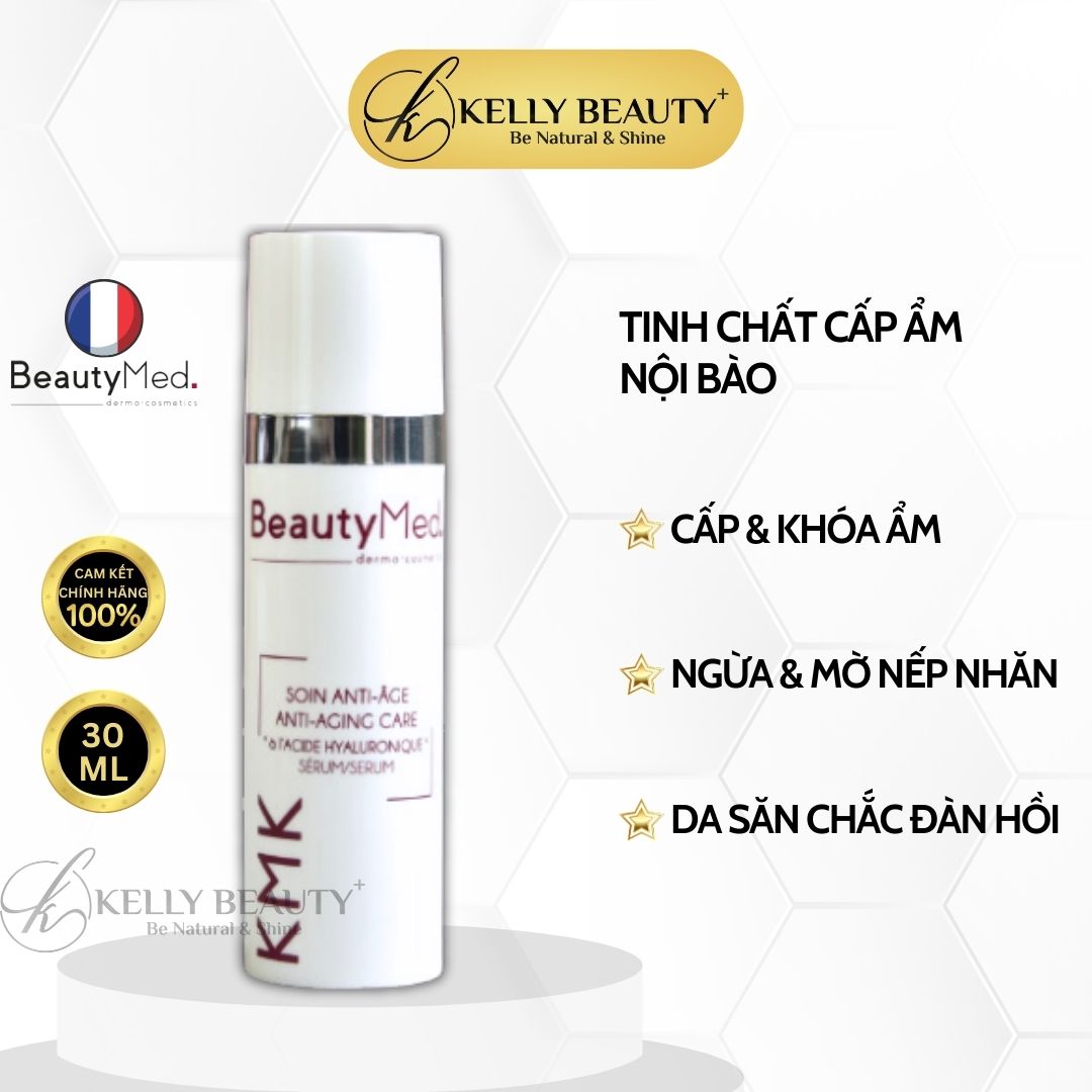 Serum HA KMK BeautyMed - Tinh Chất Cấp Ẩm Nội Bào, Giảm Nếp Nhăn; Căng Mịn Da | Kelly Beauty