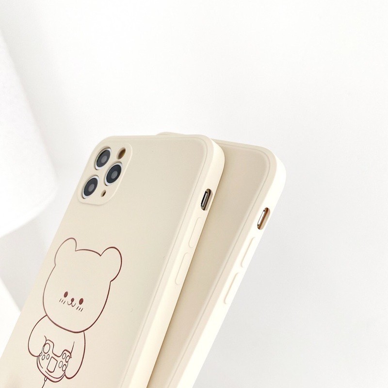 Ốp Lưng iPhone Cạnh Vuông Gấu Play Dành Cho iPhone 6 / 6 Plus / 7 / 7 Plus / 8 / 8 Plus / X / Xs / Xs Max / 11 / 11 Pro / 11 Pro Max / 12 / 12 Pro / 12 Pro Max