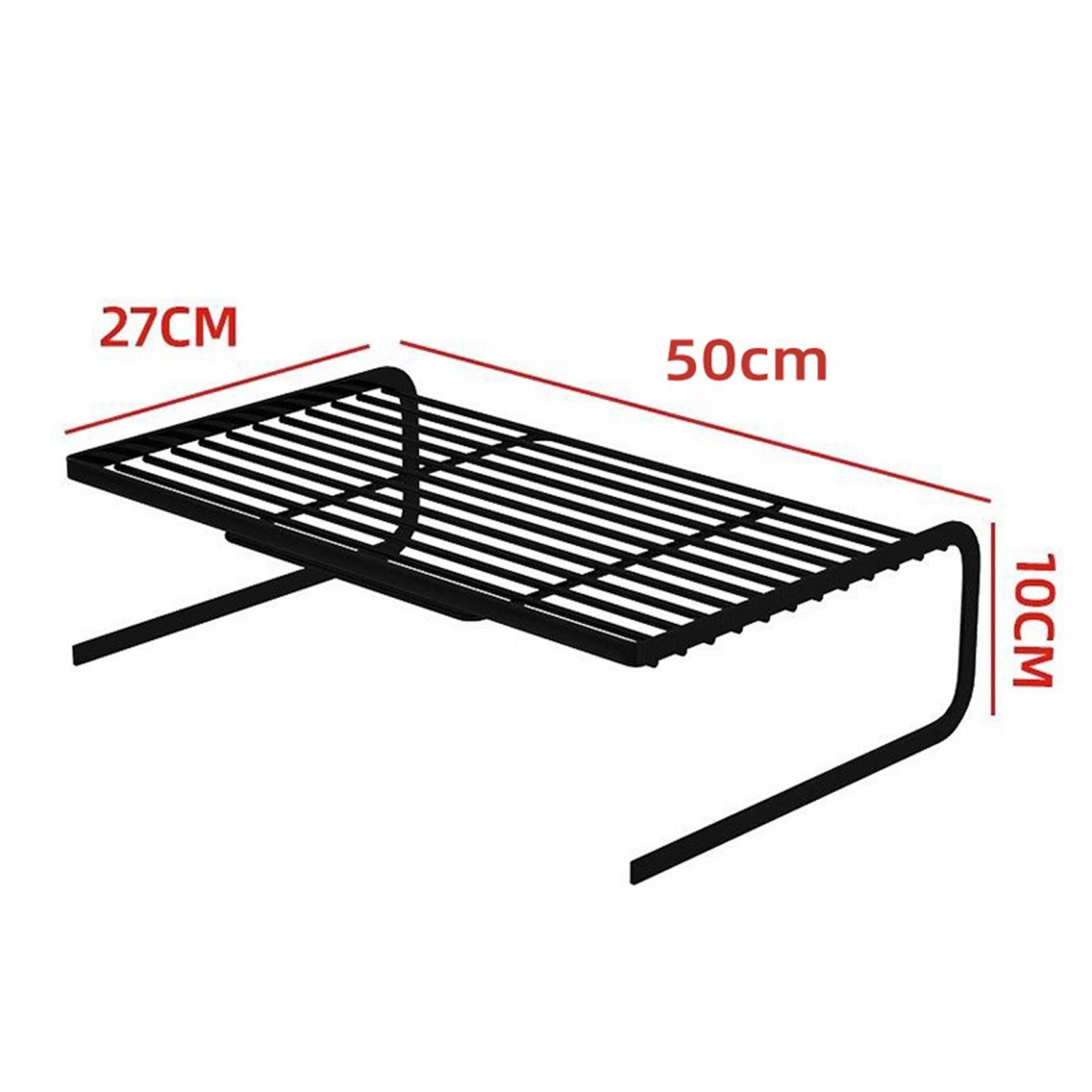 Metal Mesh Monitor Stand Desk Organizer for Game Console TV Computer Monitor