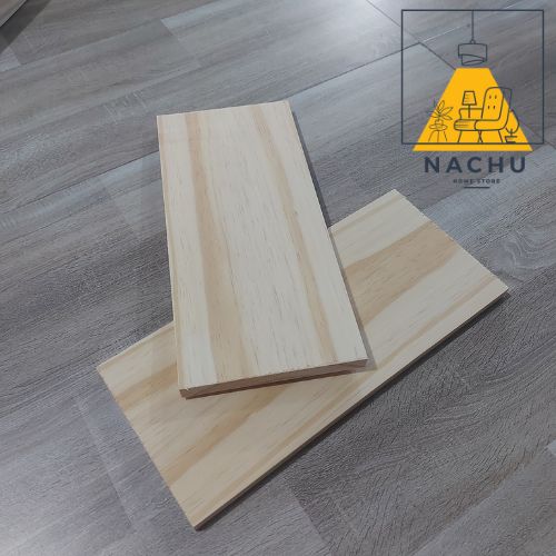 Tấm Gỗ Thông Mới Đẹp Rộng 19cm x Dài 50cm x Dày 2cm Dùng Làm Kệ Ốp Tường, Làm Mặt Bàn Mini, Hộp Hoa...