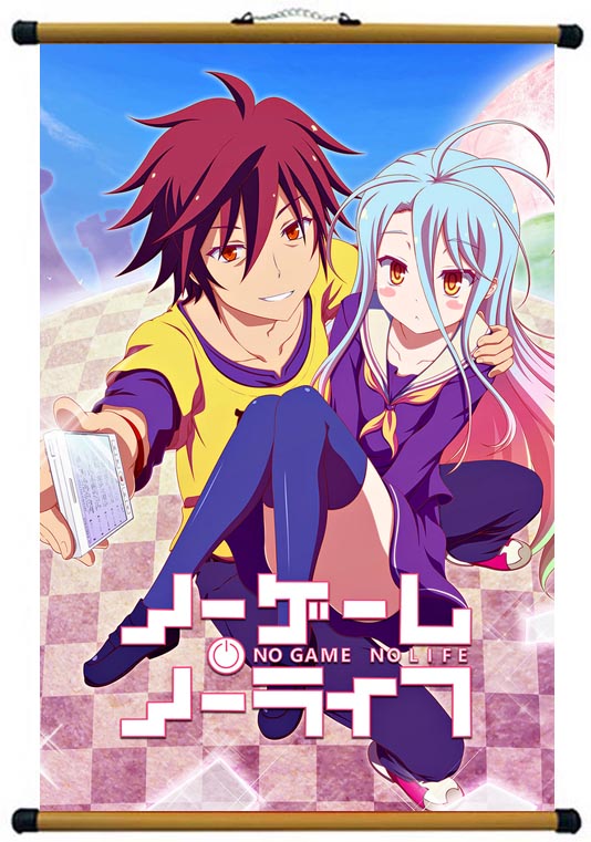 Tranh ảnh treo tường No Game, No Life có khung nẹp