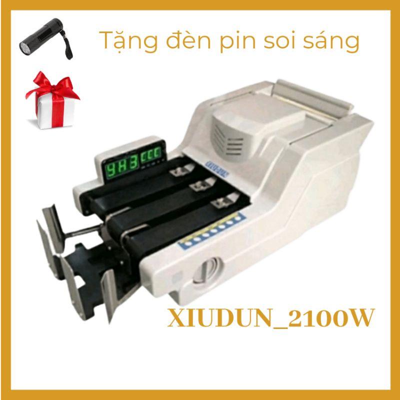 , máy đếm tiền XIUDUN_2100W, máy phát hiện tiền gi.ả,tiền khác loại siêu chuẩn,bảo hành 18 tháng