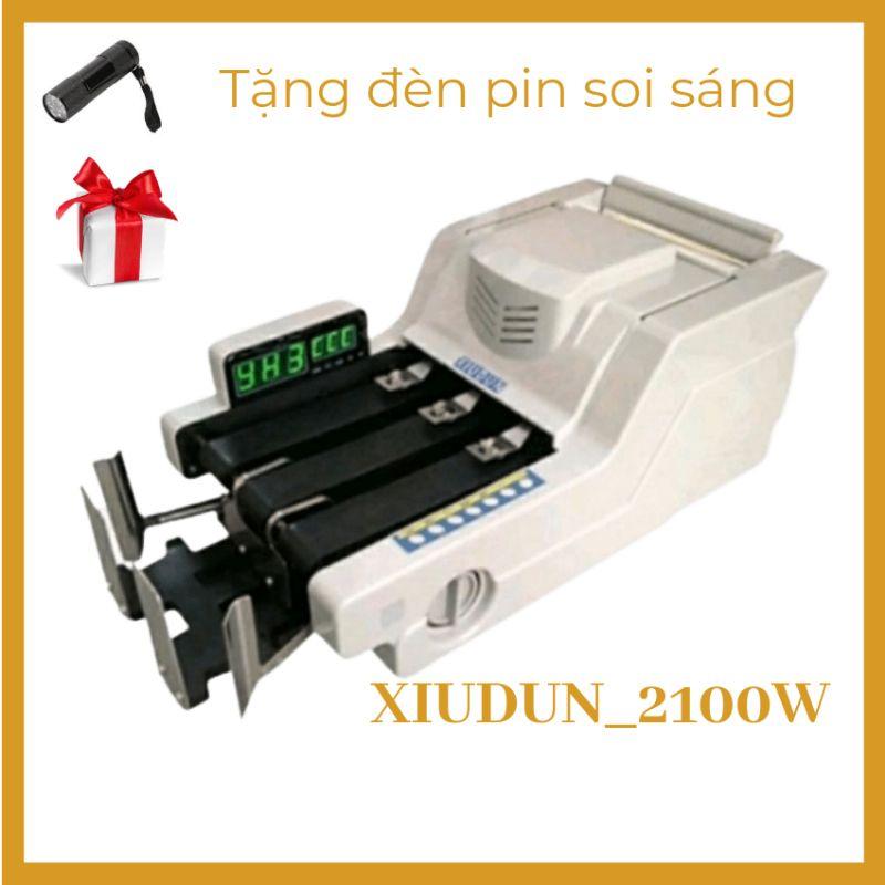 (tặng đèn soi tiền giả), máy đếm tiền XIUDUN_2100W, máy phát hiện tiền gi.ả,tiền khác loại siêu chuẩn,bảo hành 18 tháng