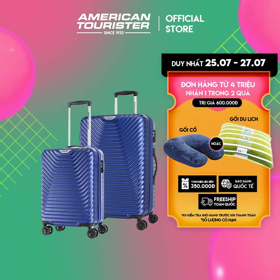 Combo Vali kéo American Tourister Sky Cove Spinner TSA (20 inch và 25 inch)