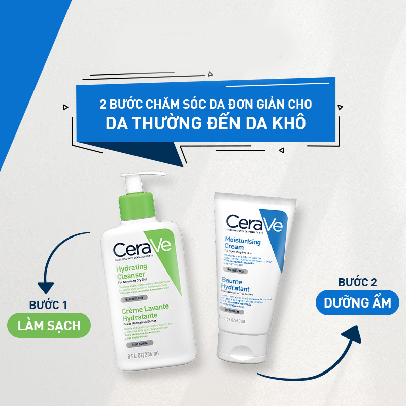 Kem dưỡng ẩm dành cho da khô CeraVe Moisturising Cream 50ml